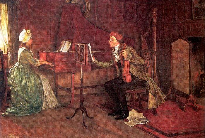 Millet, Francis David A Difficult Duet China oil painting art